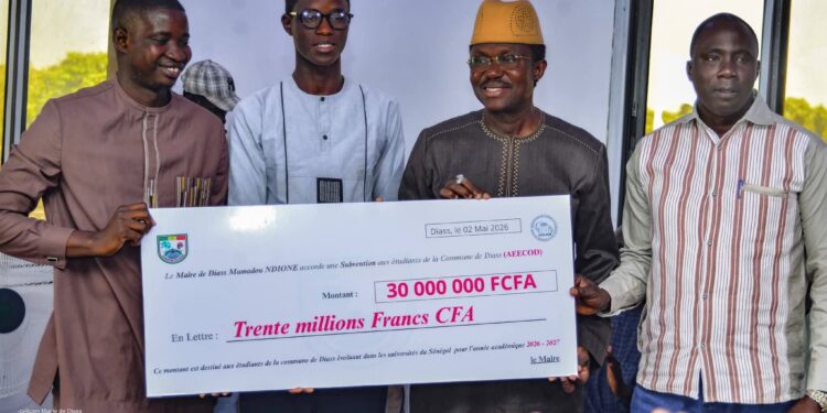 Diass : la mairie octroie une subvention de 30 millions de FCFA aux étudiants