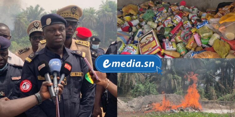 Ziguinchor : plus de 11 tonnes de produits impropres à la consommation incinérées à la décharge de Mamatoro 1 Ziguinchor : plus de 11 tonnes de produits impropres à la consommation incinérées à la décharge de Mamatoro