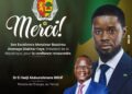 Abdourahmane Diouf remercie le président Diomaye Faye après sa nomination à l’Énergie et au Pétrole