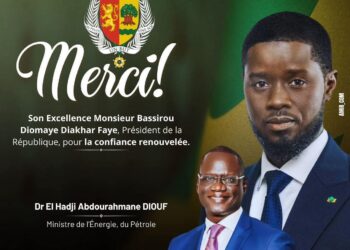 Abdourahmane Diouf remercie le président Diomaye Faye après sa nomination à l’Énergie et au Pétrole
