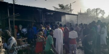 Tambacounda : encore un incendie au marché central avec d’importants dégâts matériels