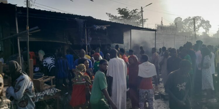 Tambacounda : encore un incendie au marché central avec d’importants dégâts matériels