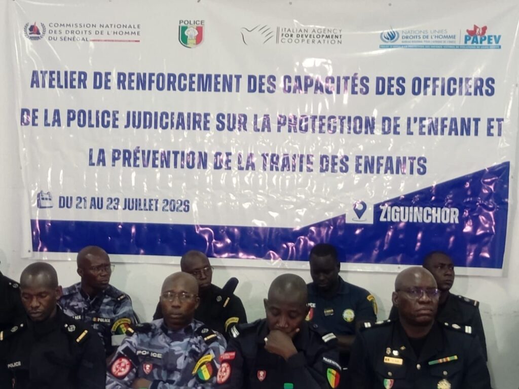 Ziguinchor : la police judiciaire en formation pour mieux concilier droits humains, protection de l’enfance et efficacité des enquêtes 7 img 20260721 wa03178974852019682912319