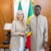 Bassirou Diomaye Faye reçoit la PDG de France Médias Monde au Palais de la République