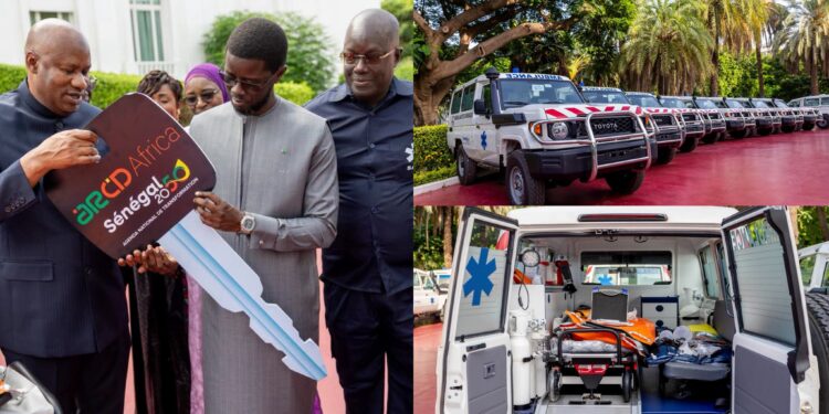 Santé : Bassirou Diomaye Faye réceptionne 153 ambulances médicalisées d’un coût de 8,1 milliards FCFA