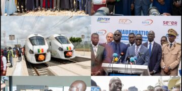 Le TER arrive à l’Aéroport International Blaise Diagne, Inauguration et mise en service commerciale de la nouvelle section
