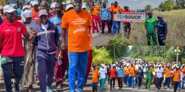 Mangagoulack renforce la cohésion par la randonnée et le sport à Tendouck