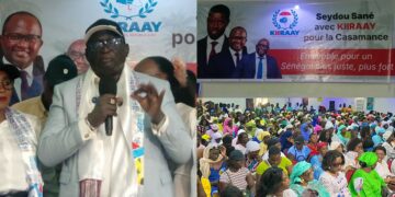 Ziguinchor : Seydou Sané fait une démonstration de force lors de son adhésion à Kiiray