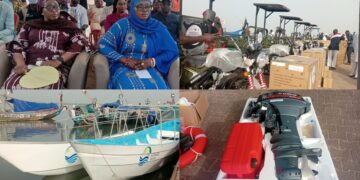 Ziguinchor : des équipements remis aux femmes transformatrices de poisson et des embarcations aux CLPA